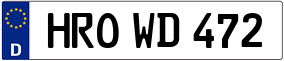 Trailer License Plate